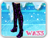 WA33 Purple Thigh Boots