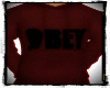 Hoodie Red Obey Pipe