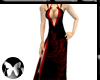Black & Red Slit Dress