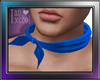 Tie neck scarf Blue M