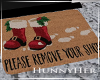 H. Christmas Doormat