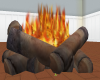 hardwood animated fire