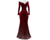 Deep Red Glam Gown