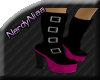 {*N} black and pink boot