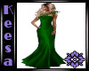 Flowers Holiday Gown Grn