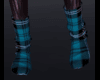 Teal Plaid Socks