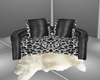 Leather & Leopard Couch
