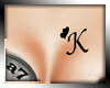Chest Tattoo letter K