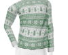 Green holiday sweater