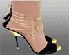black golden shoe