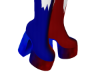 Red and Blue Boots