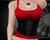 Full outfit corset red