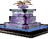 purple christmas fountai