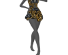 *VERS@CE GoldBlackDress
