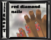 HW- Red Diamond Nails