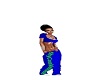 blue crop top