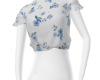 floral blue blouse