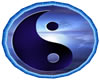 ~H~Ying Yang Bl Rd Rug