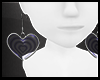 Hearts Purple Earrings