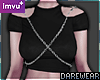 Black Chained Croptop