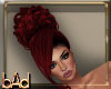 Faden Red Curly Updo