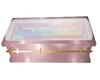 pink glass casket