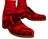 Snakeskin Shoes Red