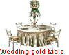 Wedding gold table