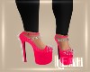xLx Pink Check Heels