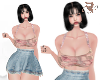 DRA Pink Set Skirt Jean