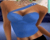 SM Summer Blue Strap Top