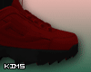 Sneakers Red Black