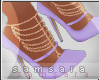 -Chained Lilac Pumps