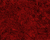 Furry red rug