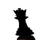 Black Queen chess piece