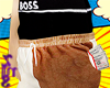[M] brown y2k shorts