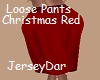 Christmas Red Loose Pant