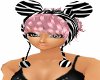 =R=zebra hat pink hair