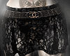 CHA black lace skirt