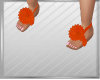 [Y] Orange Flor Flats