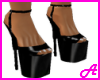 Black pvc strappy sandal