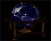 Wood Night world globe 