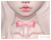 ♡ bow choker | pink