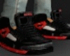 Red Blk Jordans