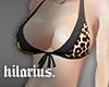 H | Leopard combine bra