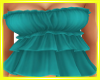 Teal Breezy Frill Top