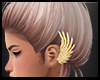 Golden Feathered Earring
