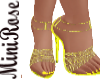 Glam Yellow Queen Heels