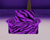purple tiger strip chair
