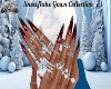 GARNETT SNOWFLAKE NAILS